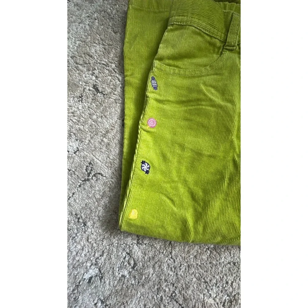 2008 Gymboree lime green sweet tooth corduroy pant size 5